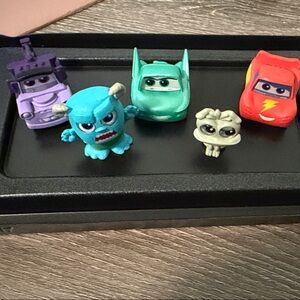 Disney Mini Car Set - Purple & Teal Character Vehicles